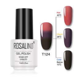 Гел Лак Термо 3в1 7ml T124 Rosalind Гел Лак Термо 3в1 7ml T124 Rosalind